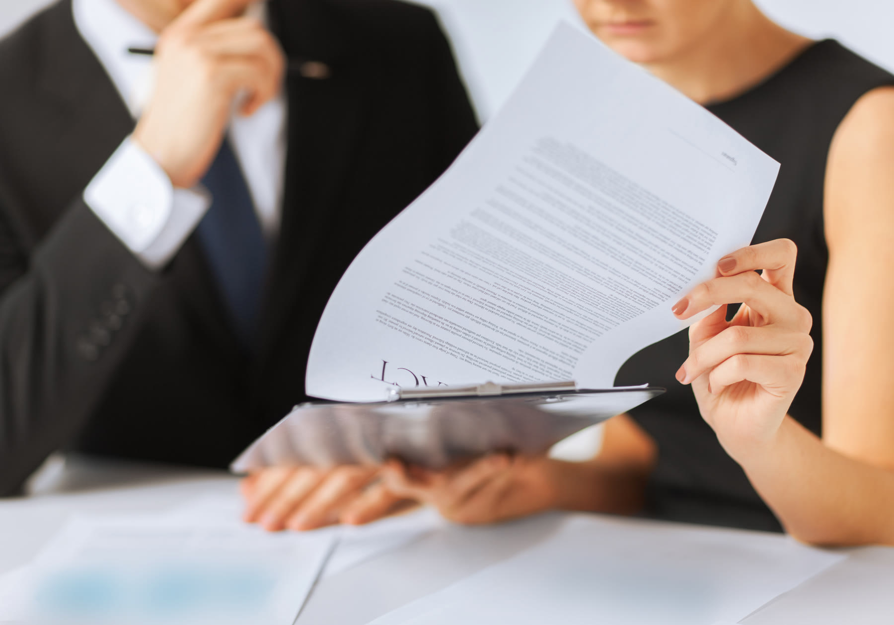 Reviewing and signing business documents